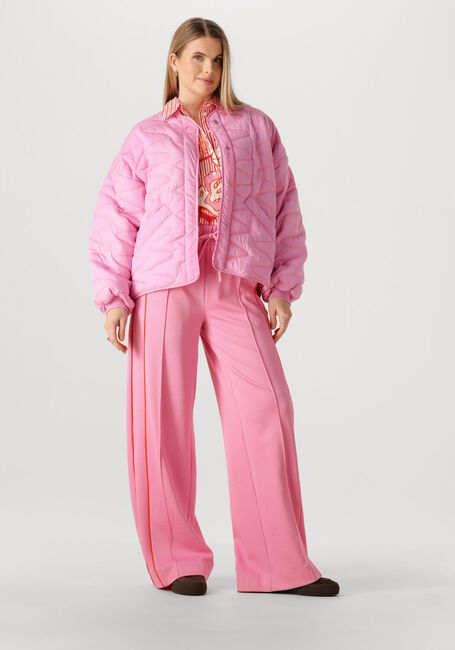 Roze POM AMSTERDAM Broeken/jumpsuits TRACKPANTS COLOURBLOCK CHEERING PINK - large