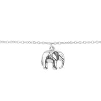 ALLTHELUCKINTHEWORLD Bracelet SOUVENIR BRACELET ELEPHANT en argent - medium
