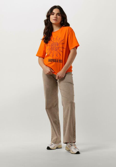 HARPER & YVE T-shirt FOLLOWTHESUN-SS en orange - large