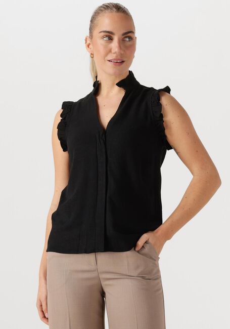 SELECTED FEMME Haut SLFVIVA SL RUFFLE TOP en noir - large
