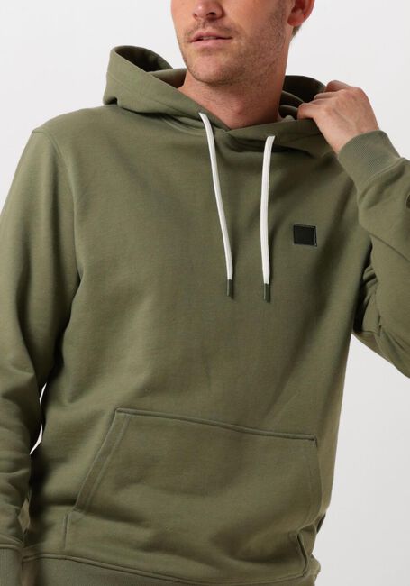 SCOTCH & SODA Chandail ESSENTIAL LOGO BADGE HOODIE en vert - large