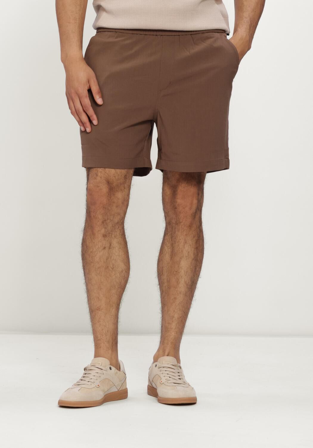 Bruine PLAIN Korte broek TURIPL SHORTS - large