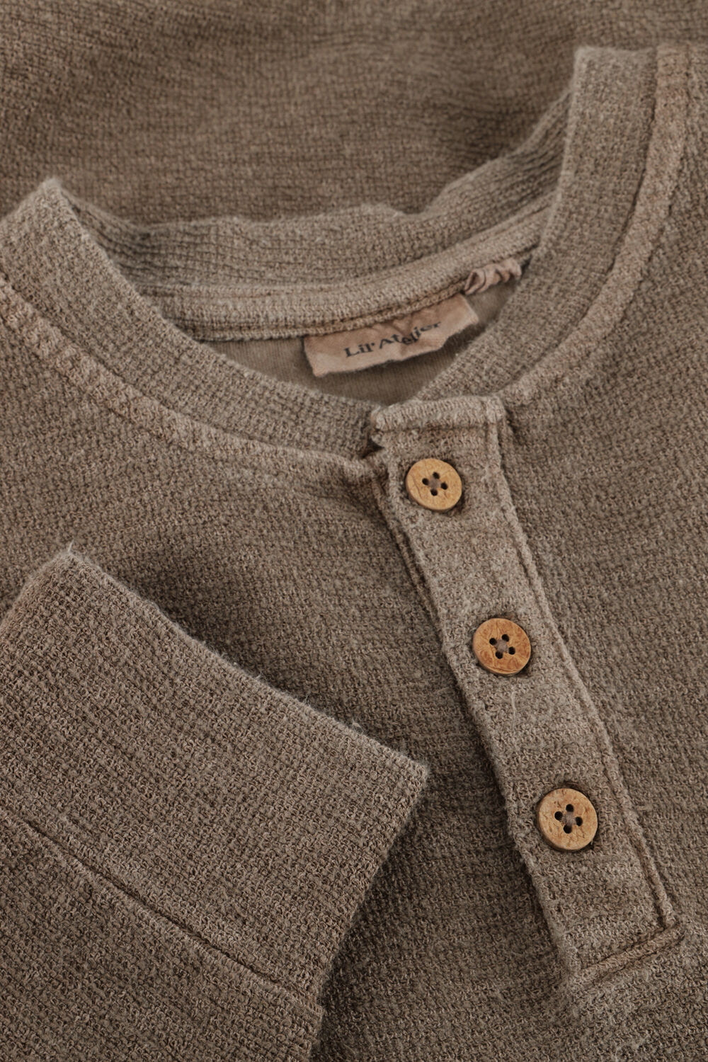 LIL' ATELIER Pull NMMBANJO LS LOOSE SWEAT LIL en taupe - large