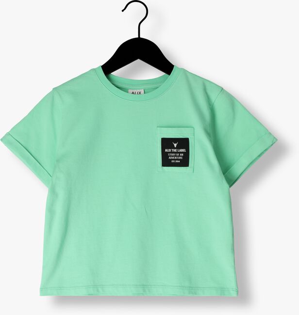 ALIX MINI T-shirt KNITTED T-SHIRT CHEST POCKET Menthe - large