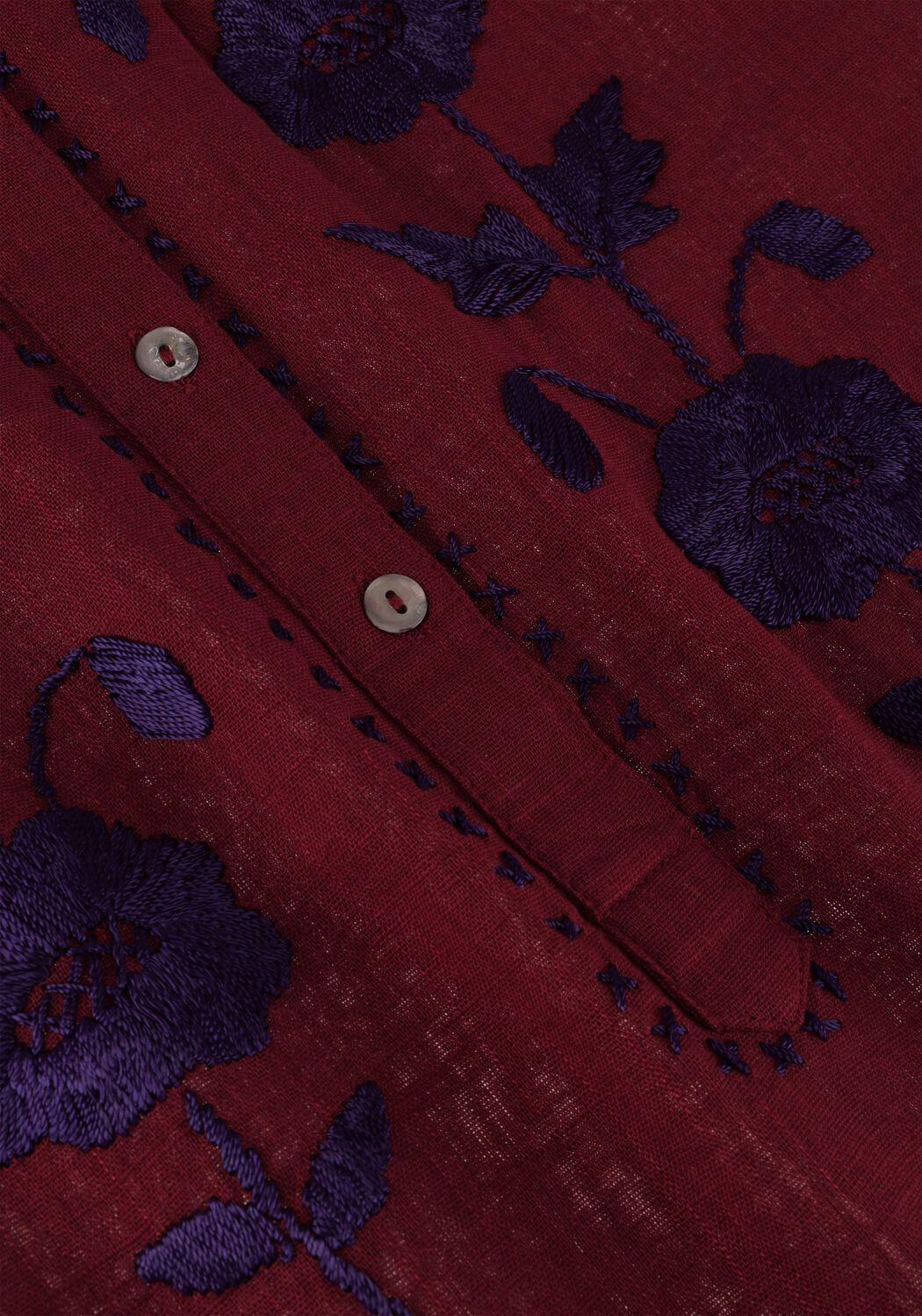 Bordeaux ANTIK BATIK  ISLA BLOUSE - large