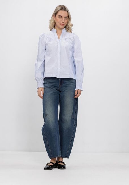 NEO NOIR ASTRIDA STRIPE STONE BLOUSE Blouses Bleu clair - large