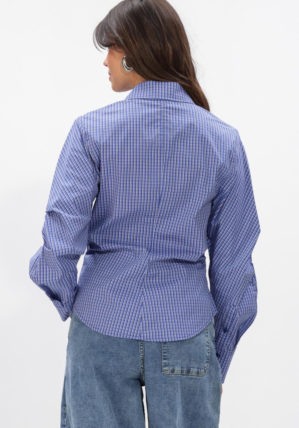 CO'COUTURE Haut ANIZA ASYM SHIRT en bleu - large