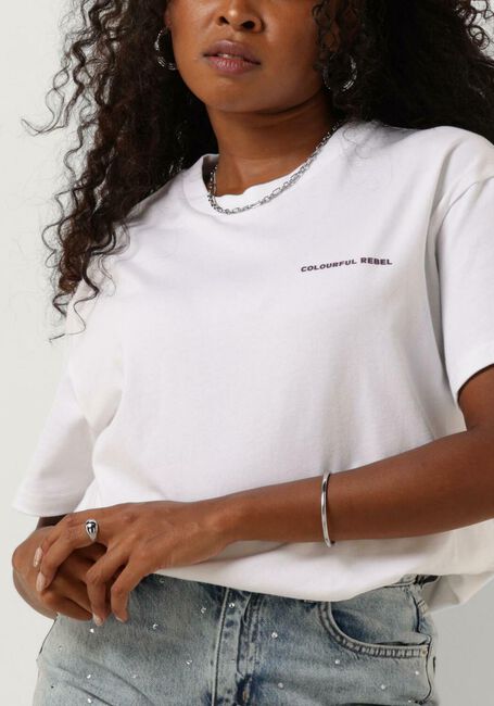 COLOURFUL REBEL T-shirt SUMMER ESSENCE BOXY TEE en blanc - large