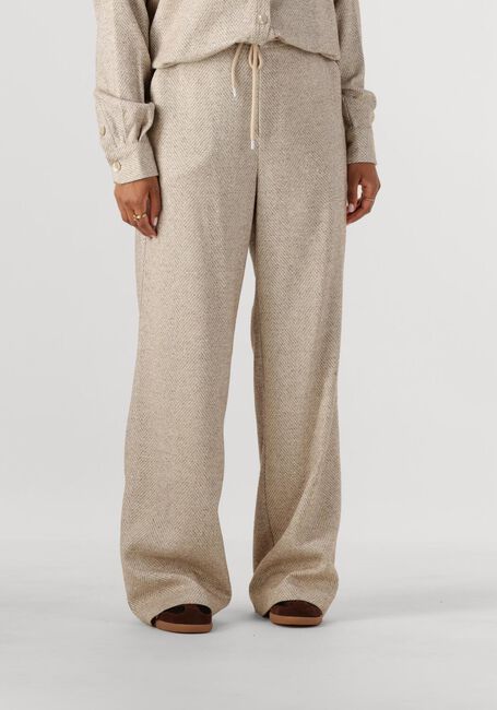 NUKUS Pantalon de jogging VERA PANTS STRASS en beige - large
