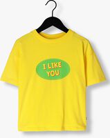 Gele CARLIJNQ T-shirt WHAT I LIKE - T-SHIRT OVERSIZED WITH PRINT - medium