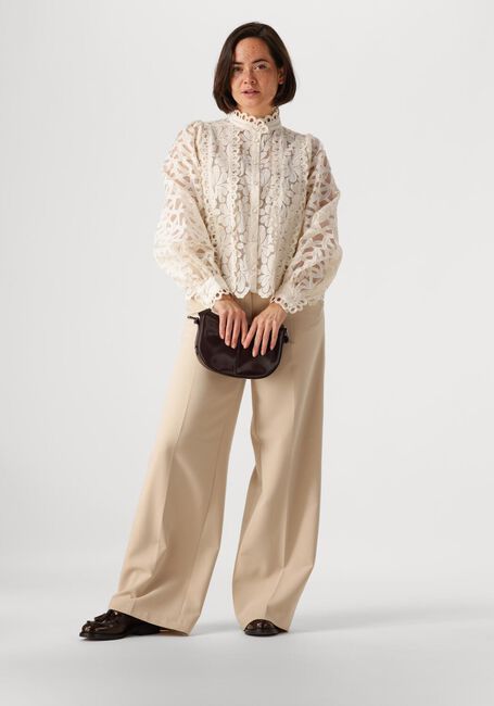 SUMMUM BLOUSE LACE ORGANZA Blouses en blanc - large