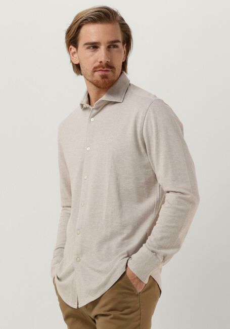 DSTREZZED Chemise décontracté KIRK SHIRT MELANGE PIQUE en blanc - large