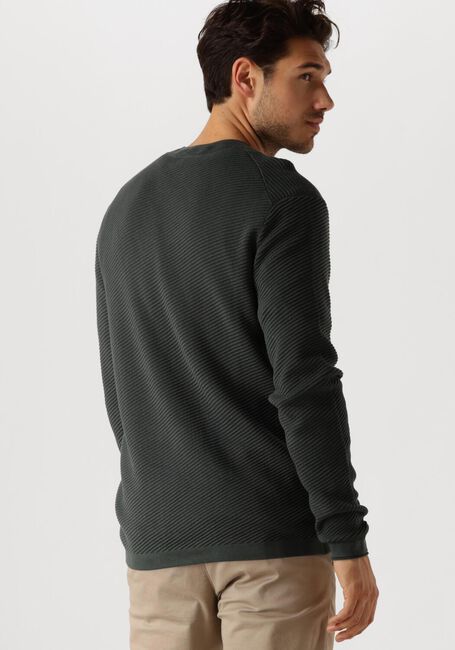 CAST IRON Pull MOCK NECK COTTON MODAL en vert - large