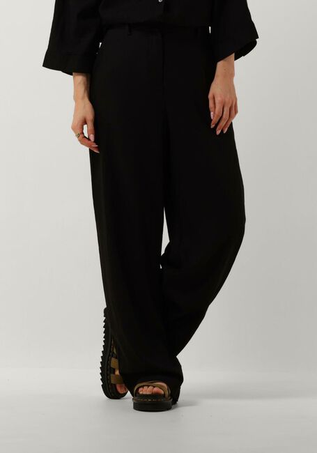 Zwarte MSCH COPENHAGEN Wijde broek MSCHJOVENE GINIA HW PANT - large