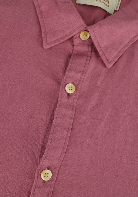 SCOTCH & SODA Chemise décontracté REGULAR-FIT LINEN SHIRT WITH SLEEVE ROLL-UP en rose - large