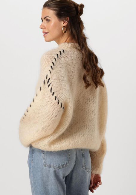 AMERICAN DREAMS Pull CATIO MOHAIR STITCH PULLOVER en beige - large