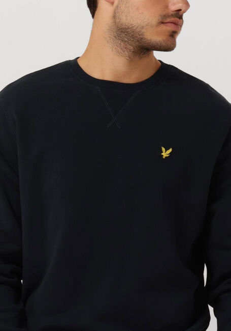 Donkerblauwe LYLE & SCOTT Trui CREW NECK SWEATSHIRT - large