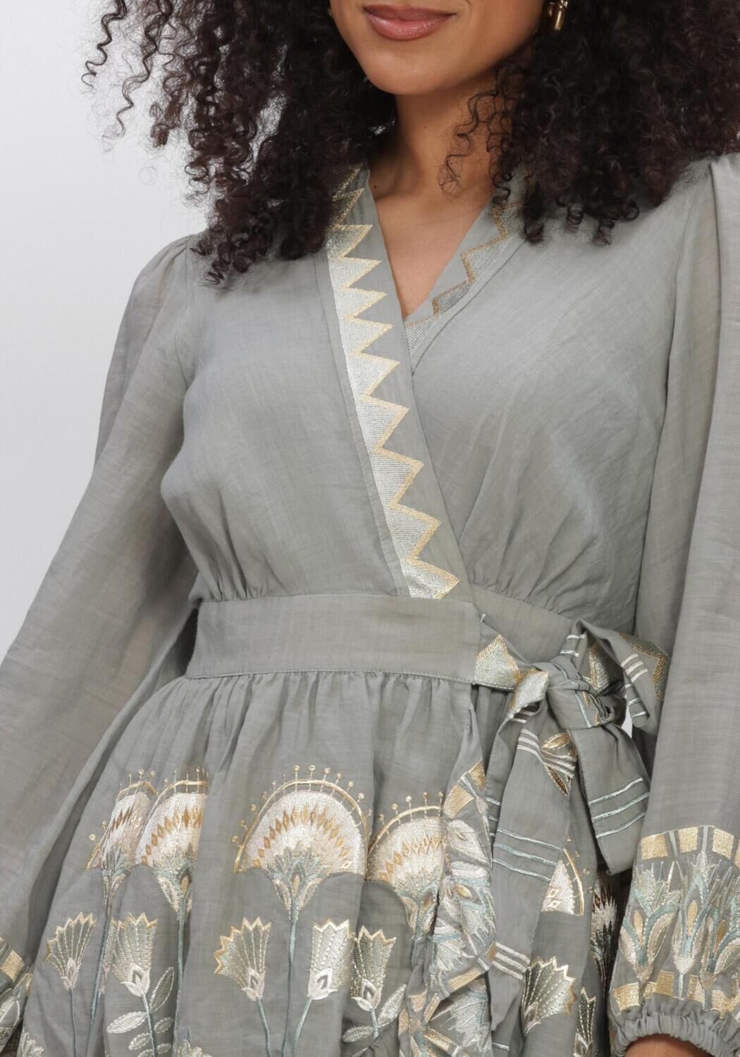 GREEK ARCHAIC KORI Mini robe S6K-4073174 en gris - large