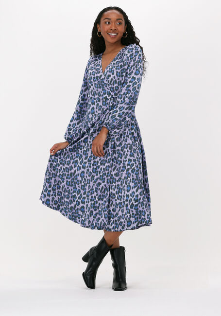 NEO NOIR Robe midi HANNAH LEO FRENZY DRESS en bleu - large