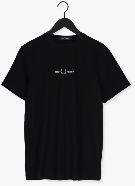 FRED PERRY T-shirt EMBROIDERED T-SHIRT en noir - large