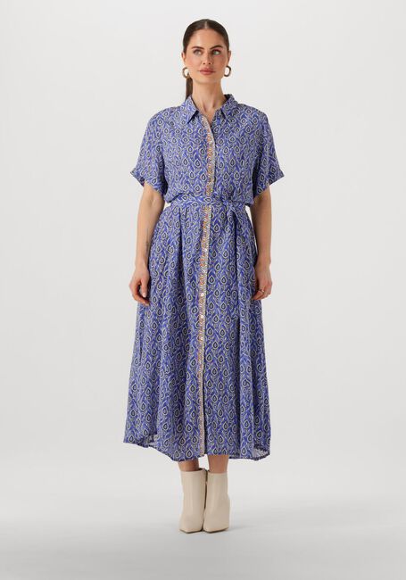 LOLLYS LAUNDRY Robe maxi BLAKELL MAXI DRESS SS en bleu - large