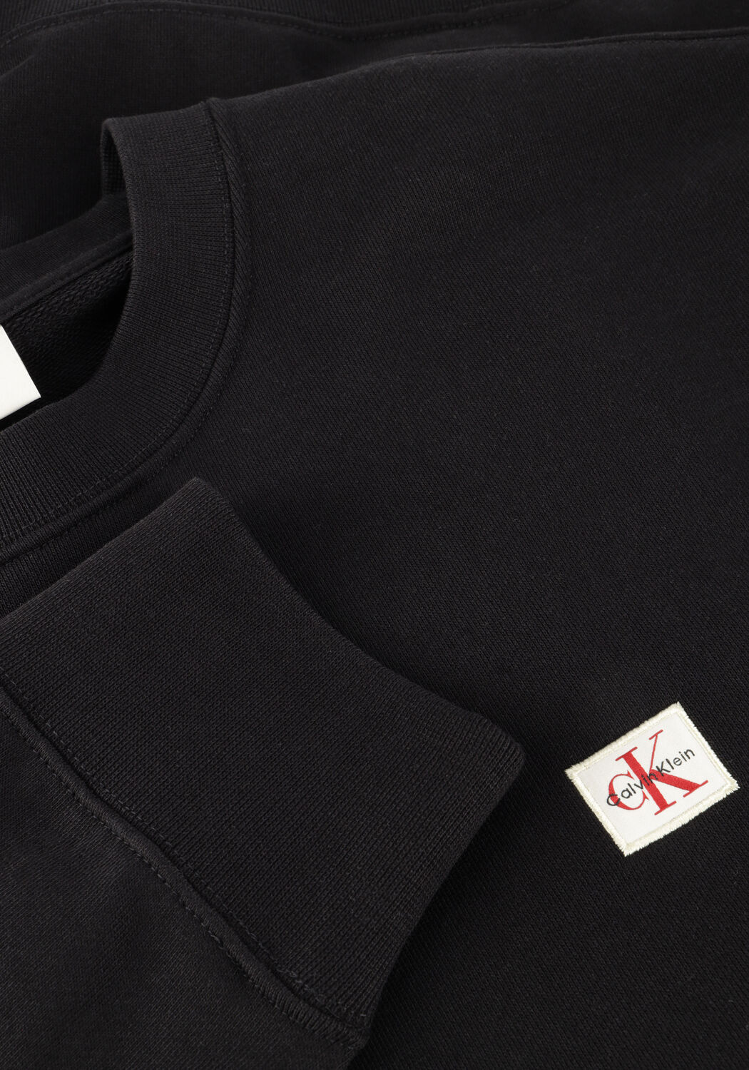 CALVIN KLEIN Chandail LS EU BADGE 350TERRY CN SWTSHRT en noir - large