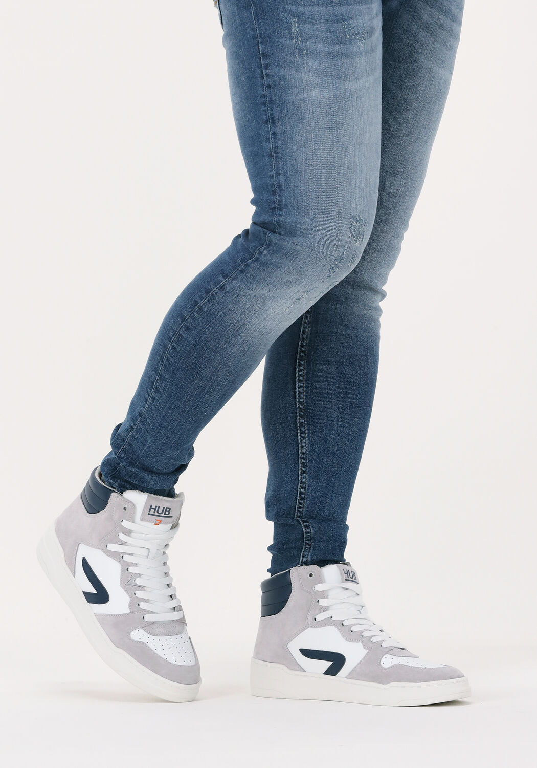 Witte HUB Sneakers COURT-Z HIGH - large