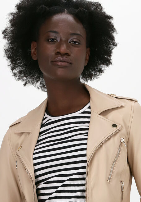 Beige IBANA Leren jas MOSS - large