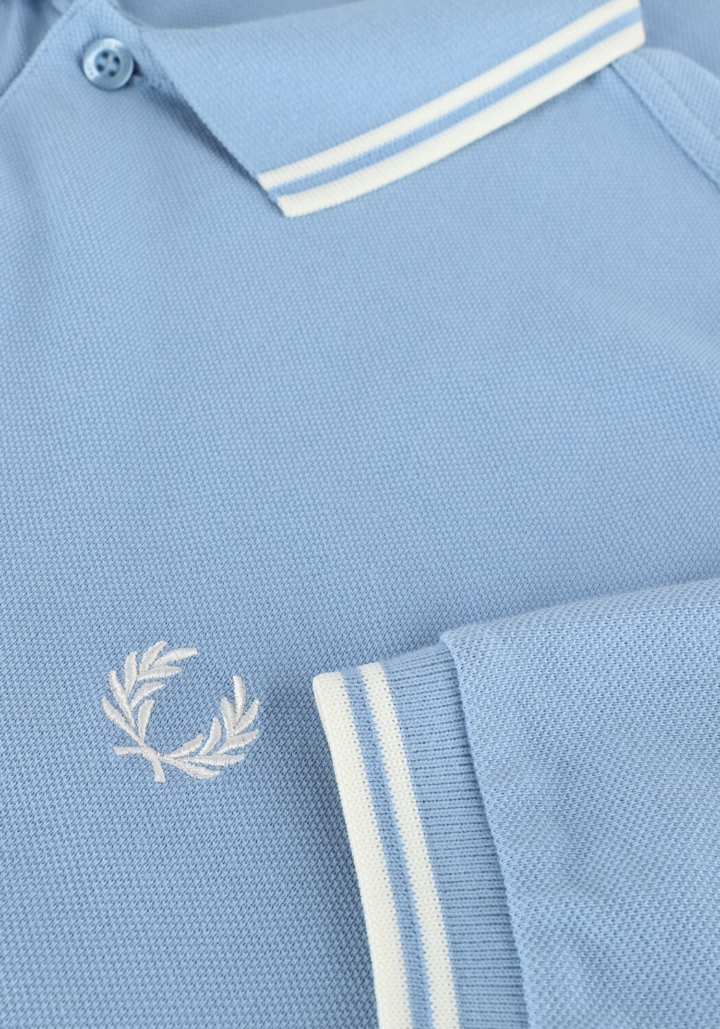 Lichtblauwe FRED PERRY Polo TWIN TIPPED FRED PERRY SHIRT - large