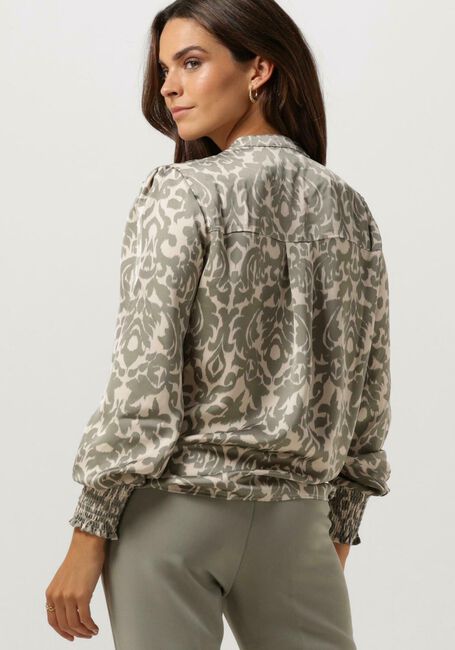 Groene NEO NOIR  KALA FLOWER BLUR BLOUSE - large