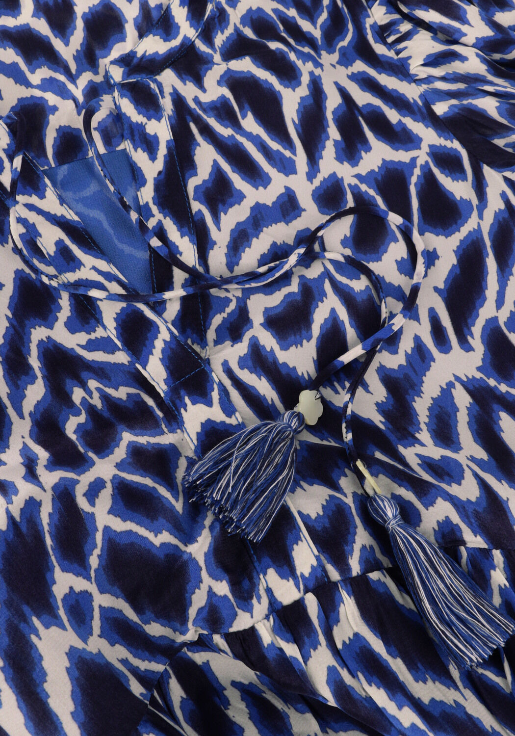 Blauwe MOLIIN Maxi jurk LUCILLE - large