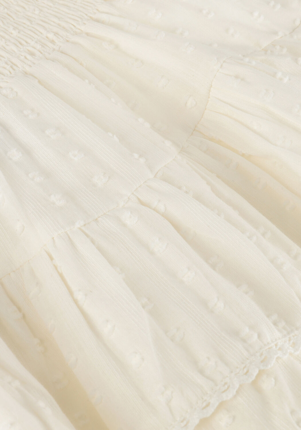 AI&KO Mini-jupe BILLI PLUMETIS CO 505 G &Eacute;cru - large