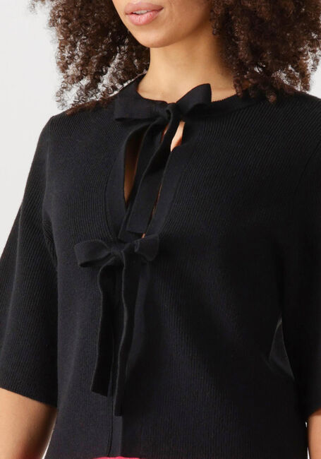 Zwarte OBJECT Top OBJULLA PARVI 2/4 KNIT CARDIGAN - large