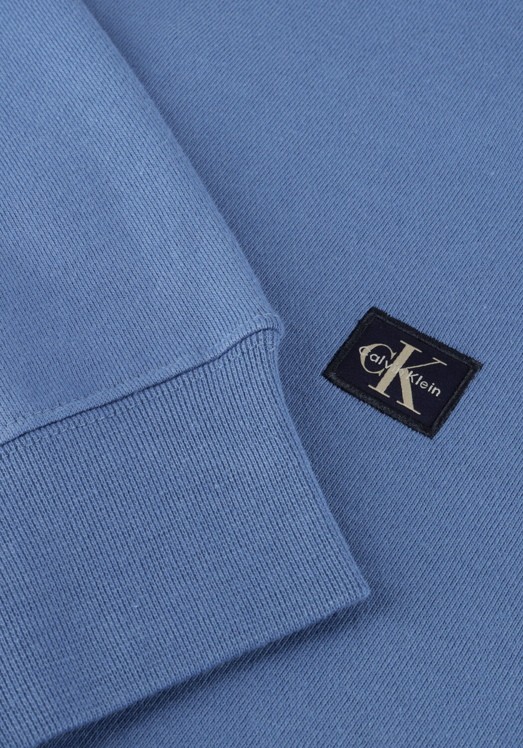 Blauwe CALVIN KLEIN Sweater LS EU BADGE 350TERRY CN SWTSHRT - large