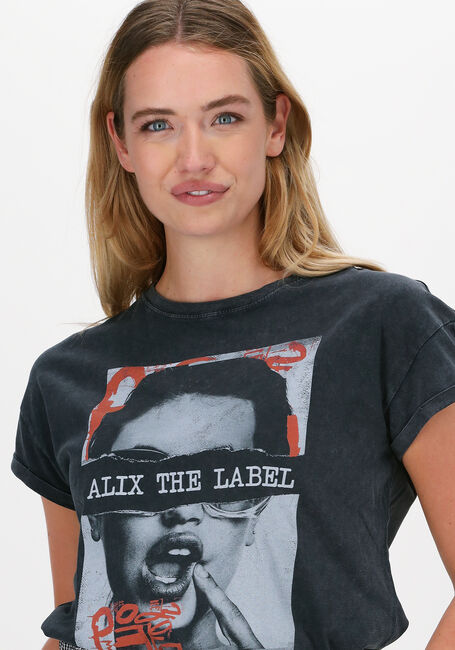 ALIX THE LABEL T-shirt BOXY PHOTO T-SHIRT en noir - large