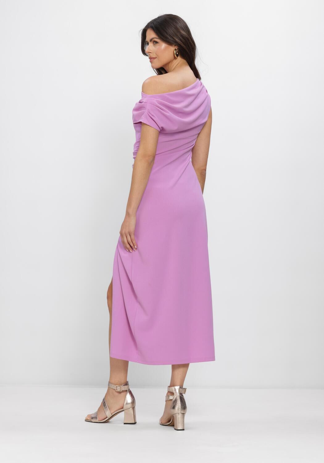 Lila FREEBIRD Maxi jurk F-JER-PES-CREPE-26-1 - large