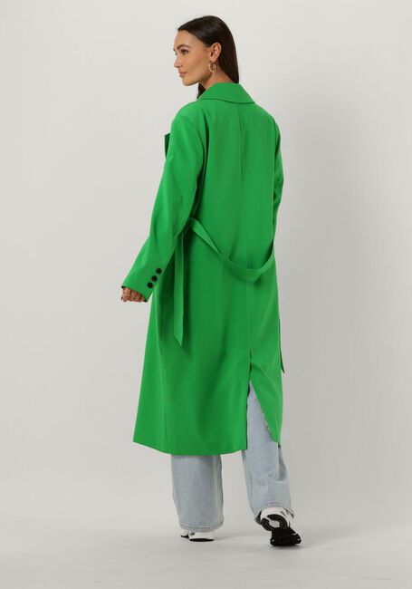 ALIX THE LABEL  LADIES WOVN LONG TRENCH COAT en vert - large