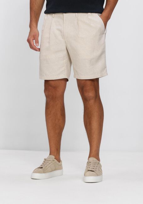 PROFUOMO Pantalon courte SHORT STRIPE en beige - large