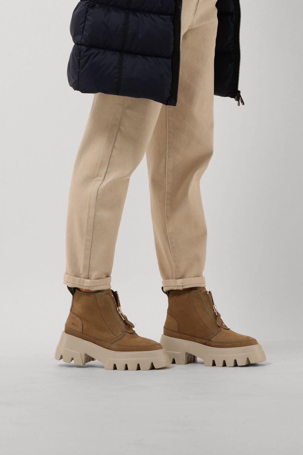 NUBIKK Bottillons FLORE ROCK FUR en taupe - large