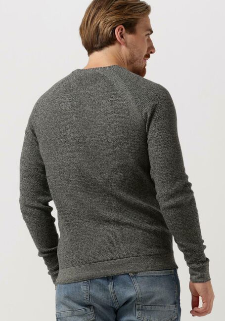 CAST IRON Pull R-NECK COTTON MOULINE SLUB en marron - large