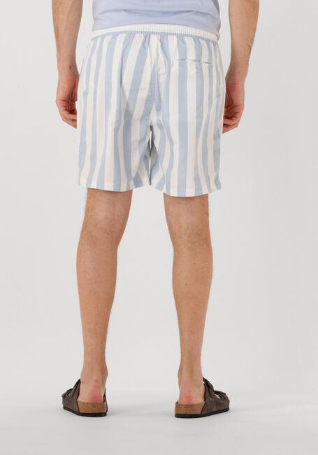 Blauwe SCOTCH & SODA Zwembroeken STRIPED MID-LENGTH SWIMSHORT - large