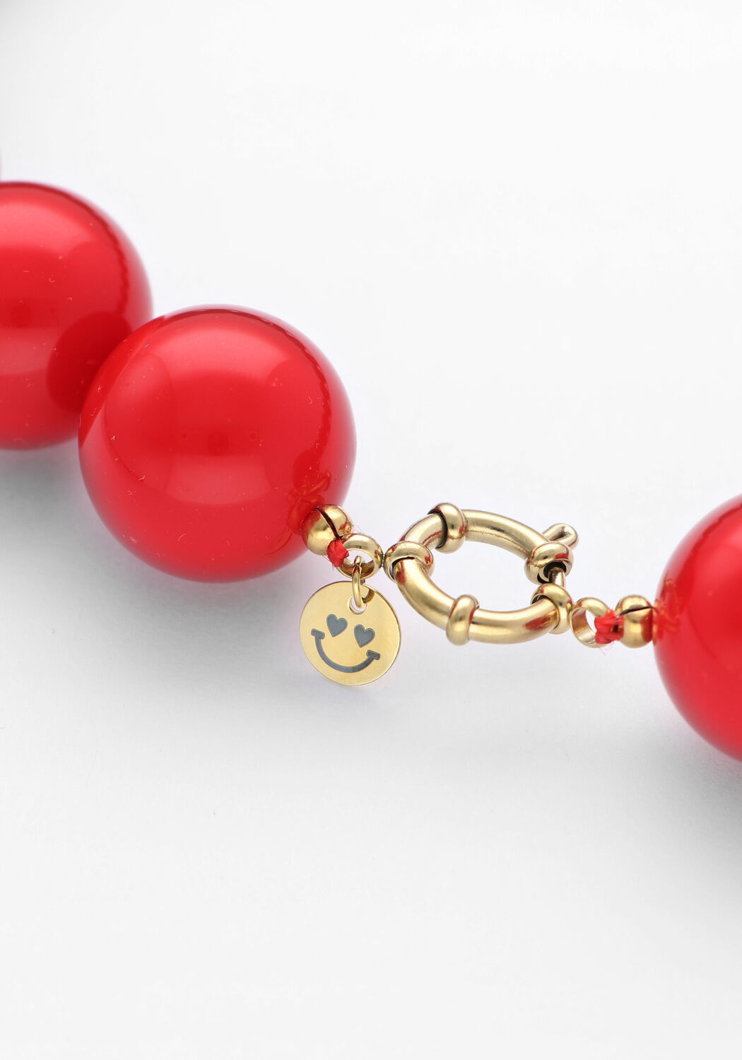 Rode BONNIE STUDIOS Sieraad WILMA NECKLACE - large