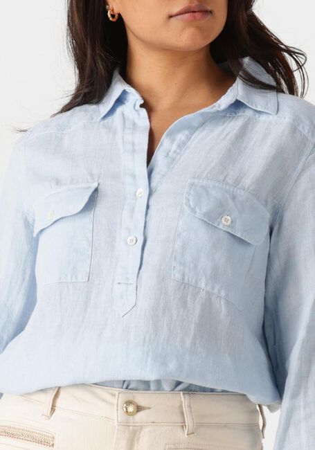 MOS MOSH MMENNA LINEN POCKET BLOUSE Blouses Bleu clair - large