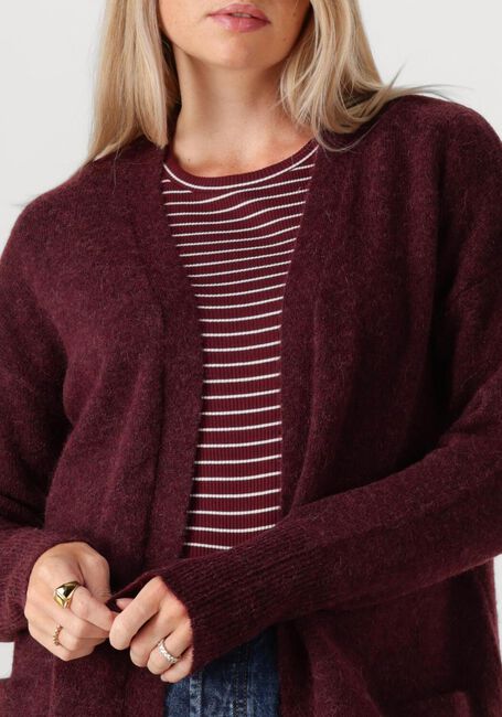 Bordeaux SELECTED FEMME Vest SLFLULU NEW LS KNIT LONG CARDIGAN - large