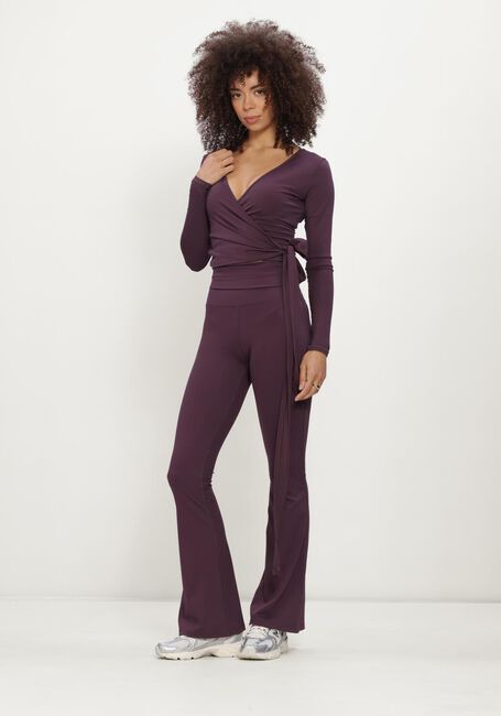 THE LOLA CLUB Haut BRUNA WRAP TOP en violet - large