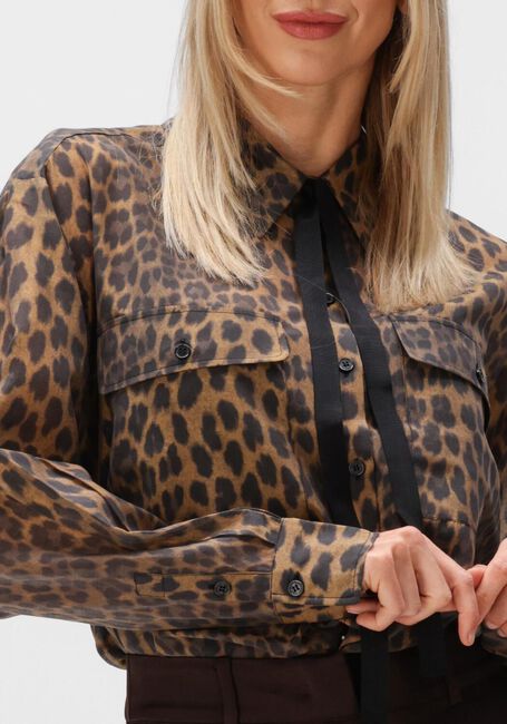 DANTE6 RIQUE LEOPARD SHIRT Blouses en marron - large