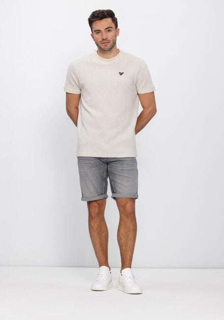 PME LEGEND T-shirt TWO TONE TEXTURED STRIPE en beige - large