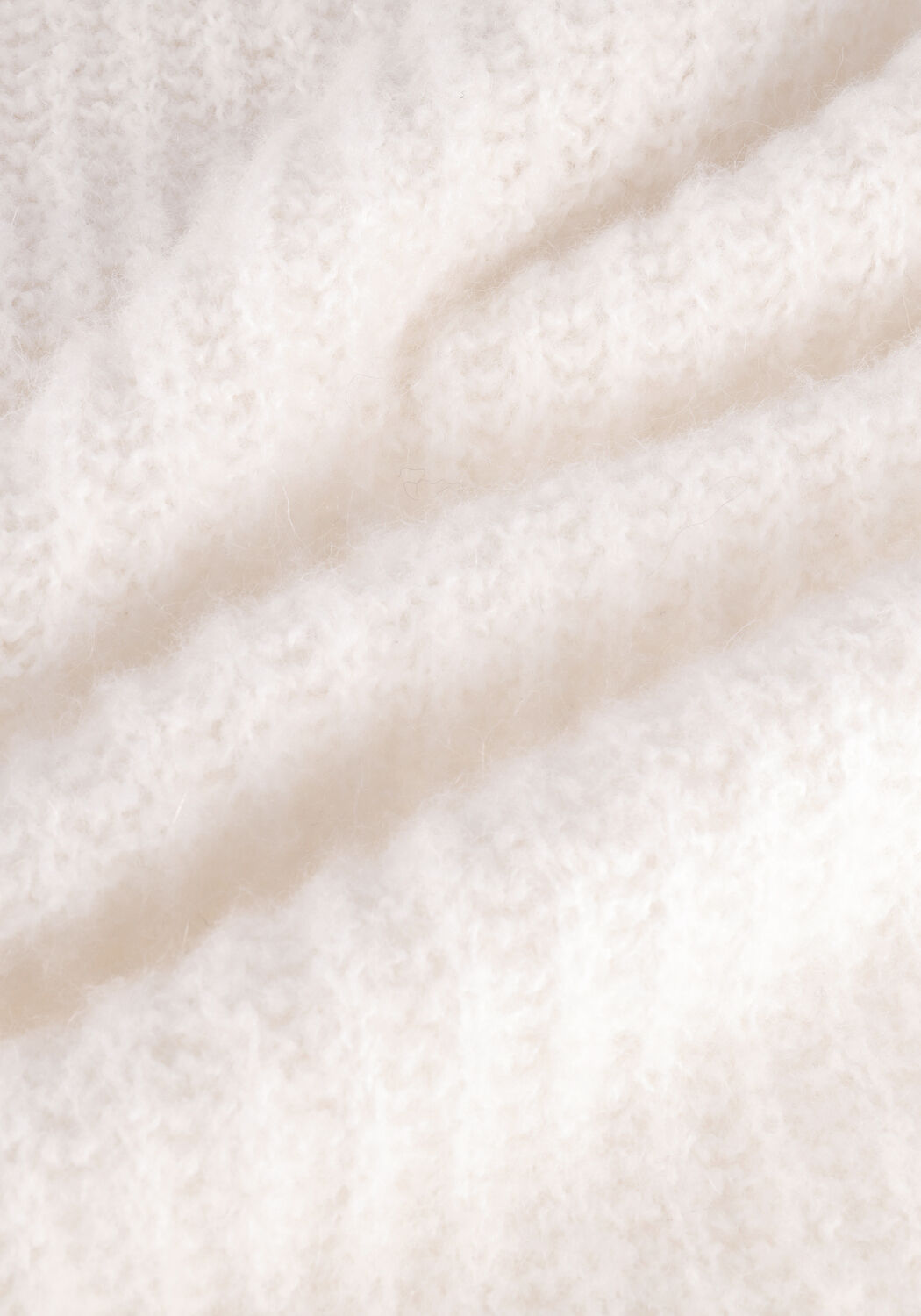 10DAYS Robe midi TURTLE NECK DRESS &Eacute;cru - large