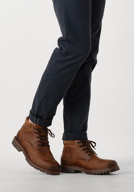 MAZZELTOV Bottines à lacets 700091 en cognac - large