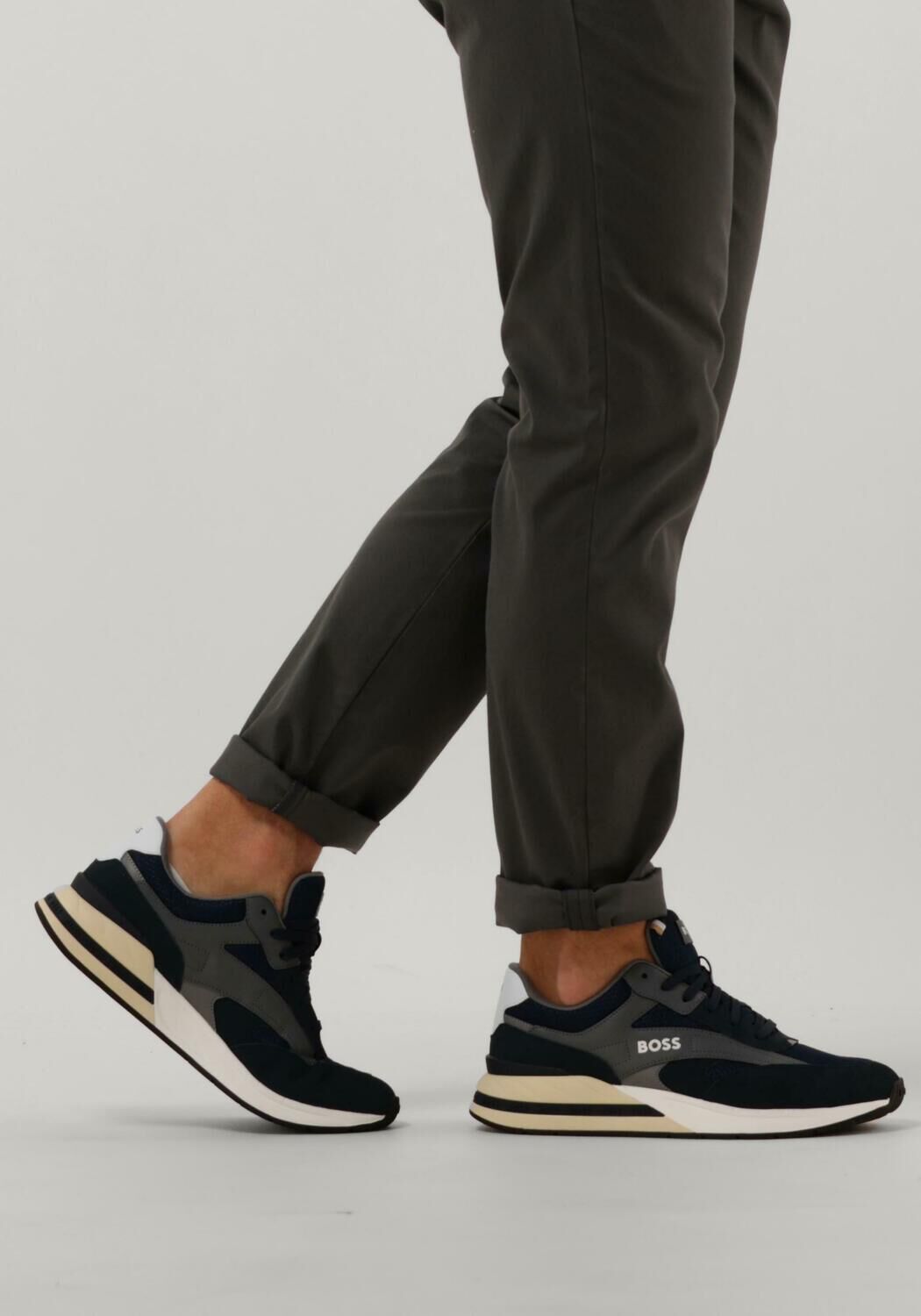 Blauwe BOSS Sneakers KURT RUNN - large